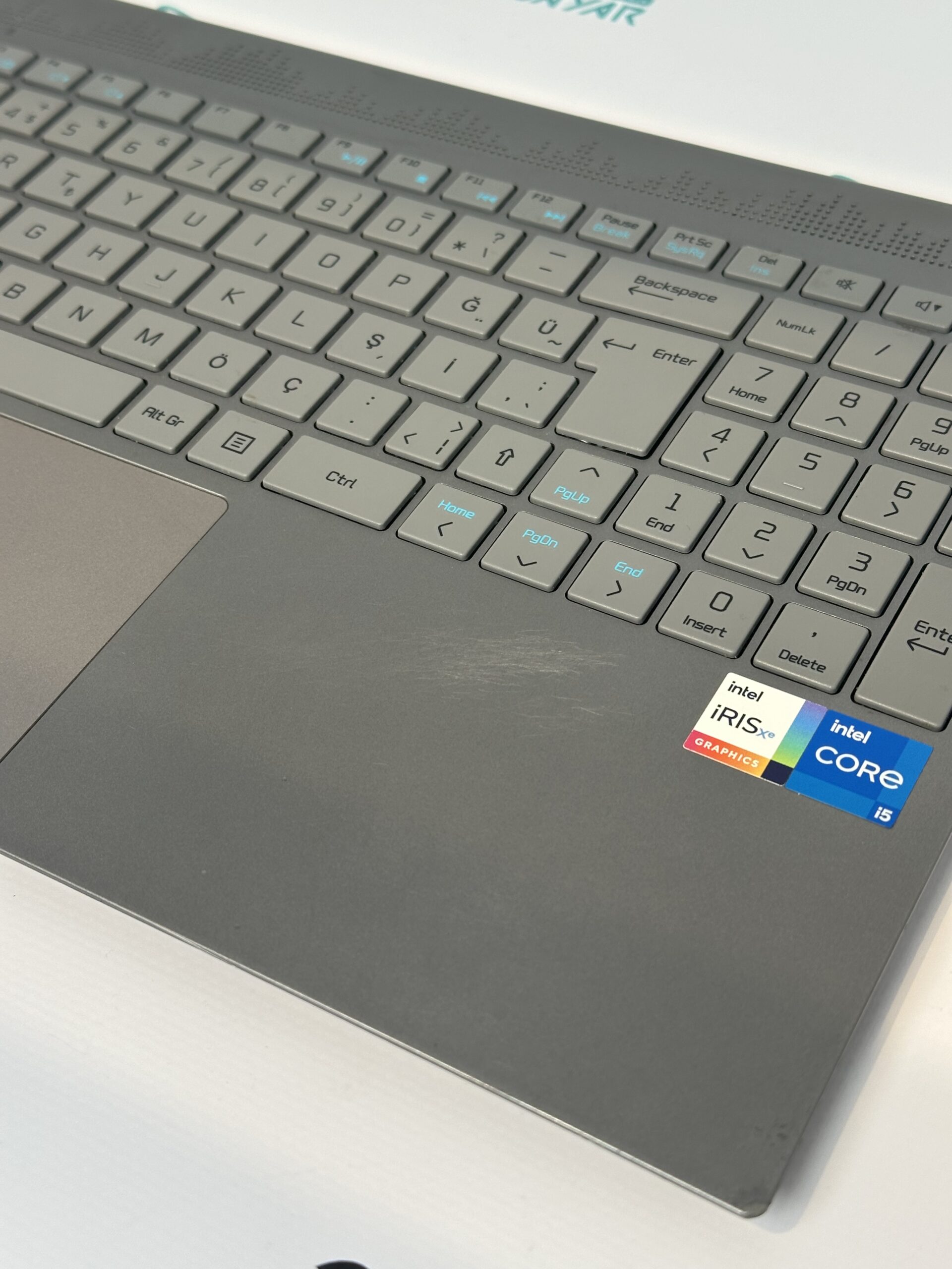 Casper C500-C550 Klavye Kasası- Silver gri renk- Klavye Aktif Değildir-11. Nesil İşlemci Modeli