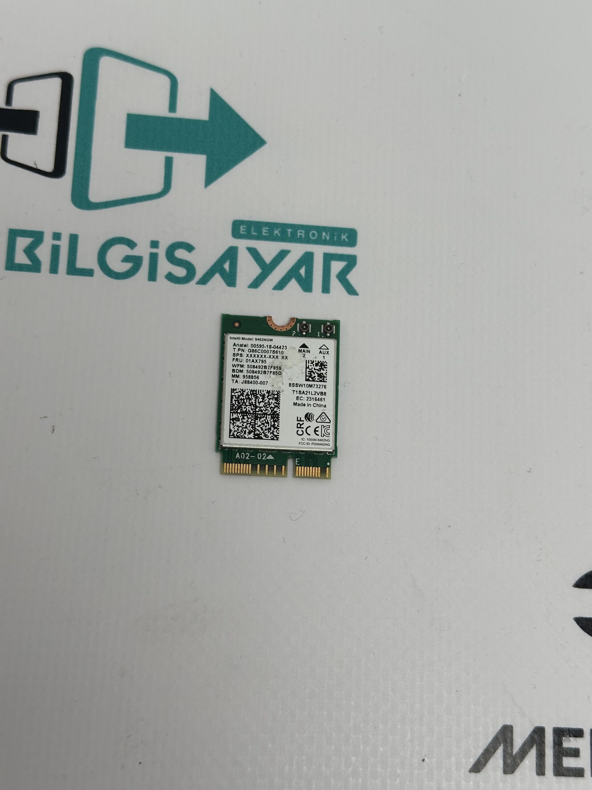 İntel 9461NGW Wifi Kartı 9461 2.4g/5g 802.11AC M2 Cnvı Bluetooth 5.0 Kablosuz Adaptör